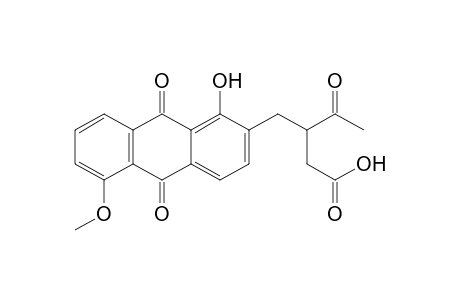2-(2'-Carboxymethyl-3'-oxobutyl)-1-hydroxy-5-methoxyanthraquinone