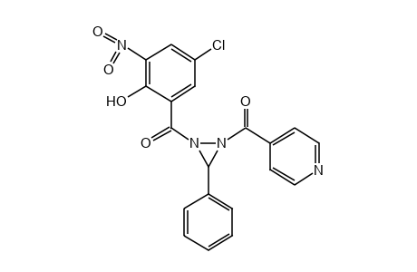 1-(5-CHLORO-3-NITROSALICYLOYL)-2-ISONICOTINOYL-3-PHENYLDIAZIRIDINE