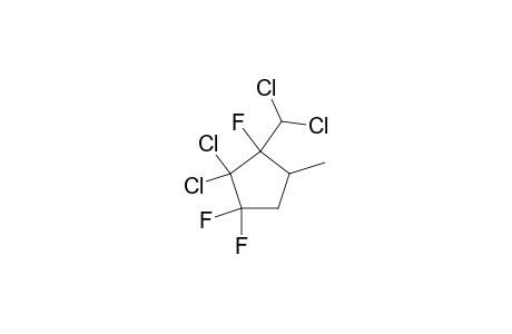 2,2-dichloro-3-(dichloromethyl)-1,1,3-trifluoro-4-methylcyclopentane