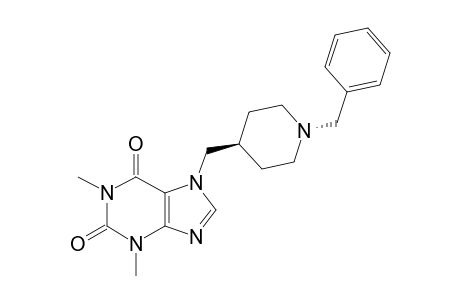 7-[[1-(benzyl)-4-piperidyl]methyl]-1,3-dimethyl-xanthine