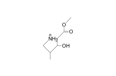 (2S)-3S-Hydroxy-4S-methyl-proline methyl ester cation