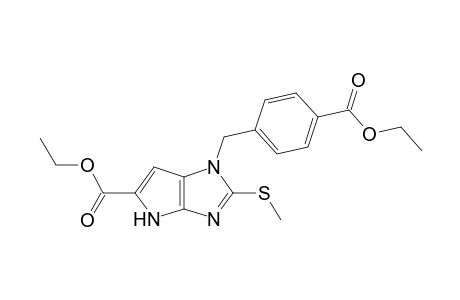 1-(4-carbethoxybenzyl)-2-(methylthio)-4H-pyrrol[2,3-d]imidazole-5-carboxylic acid ethyl ester