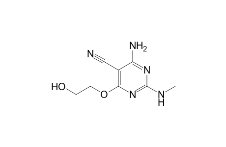 4-Amino-5-cyano-6-(2-hydroxyethoxy)-2-methylaminopyrimidine