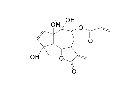 2-BUTENOIC ACID, 2-METHYL-2,3,3a,4,5,6,6a,9,9a,9b-DECAHYDRO-6,6a,9-TRIHYDROXY-6,9-DIMETHYL-3-METHYLENE-2-OXOAZULENO[4,5-b]FURAN-5-YL ESTER,