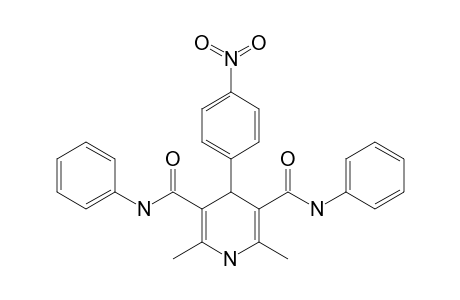 4-(4-NITROPHENYL)-2,6-DIMETHYL-N(3),N(5)-DIPHENYL-1,4-DIHYDRO-PYRIDINE-3,5-DICARBOXAMIDE