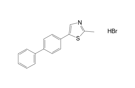 5-(4-biphenylyl)-2-methylthiazole, hydrobromide