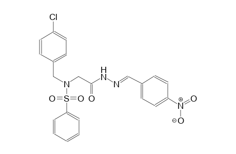 N-(4-chlorobenzyl)-N-{2-[(2E)-2-(4-nitrobenzylidene)hydrazino]-2-oxoethyl}benzenesulfonamide