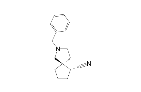 (5R*,6S*)-N-BENZYL-2-AZASPIRO-[4.4]-NONANE-6-CARBONITRILE