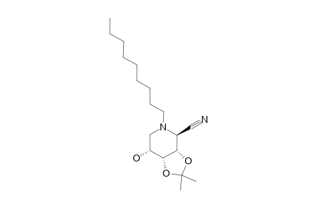 2,6-DIDEOXY-2,6-IMINO-3,4-O-ISOPROPYLIDENE-2-N-NONYL-D-ALLONONITRILE