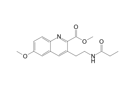 6-Methoxy-3-[2-(propionylamino)ethyl]quinoline-2-carboxylic acid methyl ester
