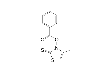 2(3H)-Thiazolethione, 3-(benzoyloxy)-4-methyl-