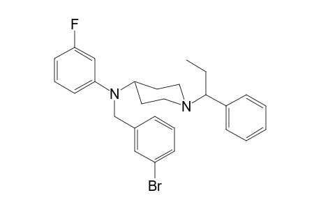 N-3-Bromobenzyl-N-3-fluorophenyl-1-(1-phenylpropyl)piperidin-4-amine