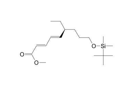 Methyl (2E,4E,6S)-9-(tert-butyldimethylsiloxy)-6-ethyl-2,4-nonadienoate