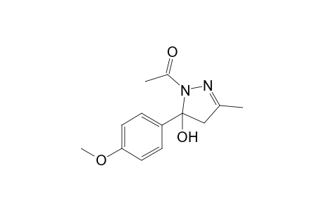 1-Acetyl-4,5-dihydro-5-hydroxy-5-(methoxyphenyl)-3-methylpyrazole