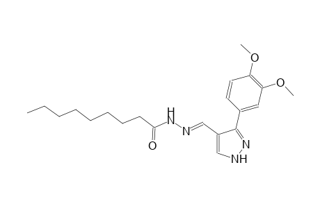 N'-{(E)-[3-(3,4-dimethoxyphenyl)-1H-pyrazol-4-yl]methylidene}nonanohydrazide