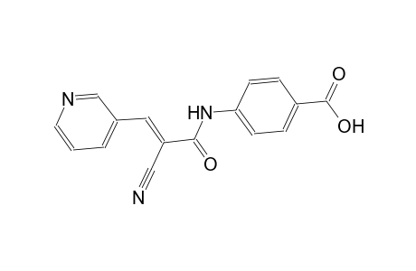 4-{[(2E)-2-cyano-3-(3-pyridinyl)-2-propenoyl]amino}benzoic acid