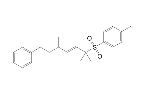 (E)-2,5-Dimethyl-7-phenyl-2-tosyl-3-heptene