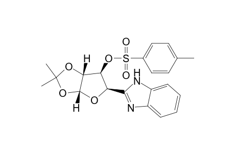 Furo[2,3-d]-1,3-dioxol-6-ol, 5-(1H-benzimidazol-2-yl)tetrahydro-2,2-dimethyl-, 4-methylbenzenesulfonate (ester), [3aR-(3a.alpha.,5.alpha.,6.alpha.,6a.alpha.)]-