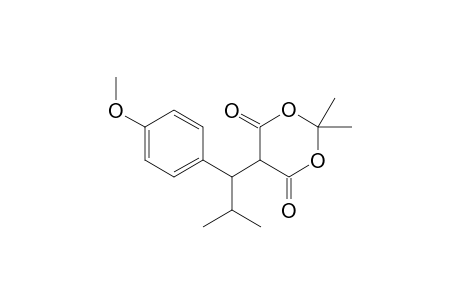 5-[1-(4-Methoxyphenyl)-2-methylpropyl]-2,2-dimethyl-1,3-dioxane-4,6-dione
