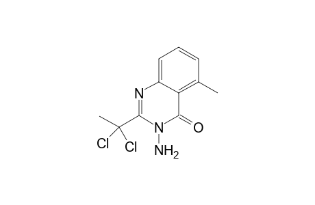 3-Amino-2-(1,1-dichloroethyl)-5-methyl-4-quinazolinone