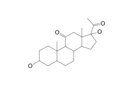 Pregnane-11,20-dione, 3,17-dihydroxy-