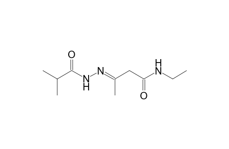 (3E)-N-Ethyl-3-(isobutyrylhydrazono)butanamide