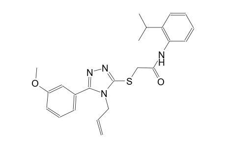2-{[4-allyl-5-(3-methoxyphenyl)-4H-1,2,4-triazol-3-yl]sulfanyl}-N-(2-isopropylphenyl)acetamide