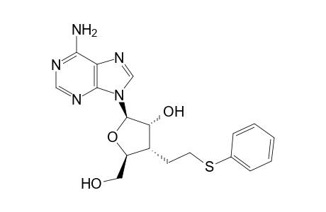 3'-Deoxy-3'(S)-[2"-phenylthioethyl]-Adenosine