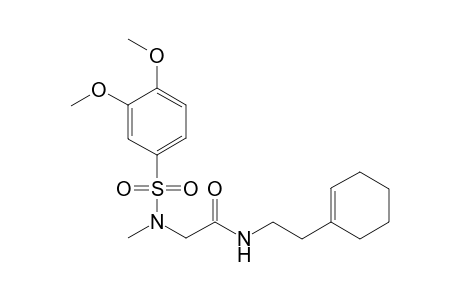 Acetamide, N-(2-cyclohex-1-enylethyl)-2-[(3,4-dimethoxy-benzenesulfonyl)(methyl)amino]-