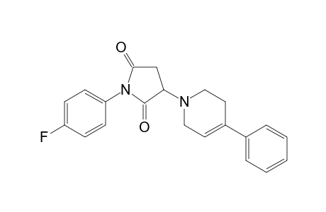 1-(4-fluorophenyl)-3-(4-phenyl-3,6-dihydro-2H-pyridin-1-yl)pyrrolidine-2,5-dione