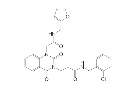 N-(2-chlorobenzyl)-3-(1-{2-[(2-furylmethyl)amino]-2-oxoethyl}-2,4-dioxo-1,4-dihydro-3(2H)-quinazolinyl)propanamide