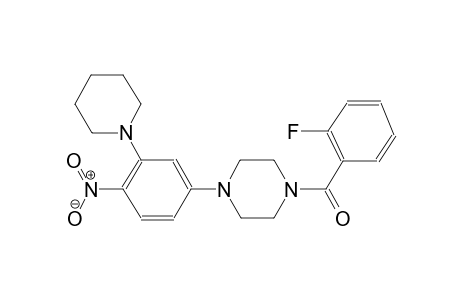 (2-fluorophenyl)-[4-(4-nitro-3-piperidino-phenyl)piperazino]methanone