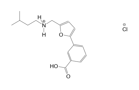2-furanmethanaminium, 5-(3-carboxyphenyl)-N-(3-methylbutyl)-, chloride
