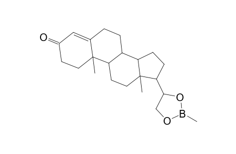 Pregn-4-en-3-one, 20,21-[(methyleneborylene)bis(oxy)]-, (20R)-