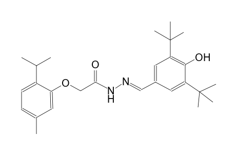 acetic acid, [5-methyl-2-(1-methylethyl)phenoxy]-, 2-[(E)-[3,5-bis(1,1-dimethylethyl)-4-hydroxyphenyl]methylidene]hydrazide
