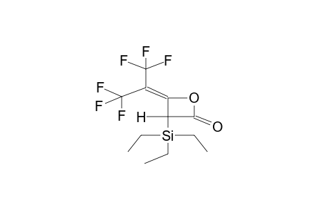 3-TRIETHYLSILYL-4-HEXAFLUOROISOPROPYLIDENE-2-OXETANONE