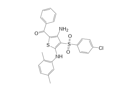 Methanone, [3-amino-4-[(4-chlorophenyl)sulfonyl]-5-[(2,5-dimethylphenyl)amino]-2-thienyl]phenyl-