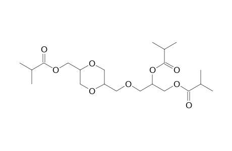 3-((5-(isobutyryloxymethyl)-1,4-dioxan-2-yl)methoxy)propane-1,2-diyl bis(2-methylpropanoate)