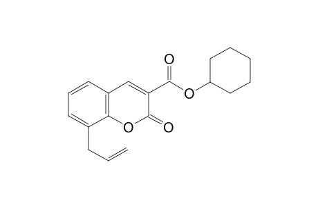 Cyclohexyl 8-allyl-2-oxo-2H-chromene-3-carboxylate