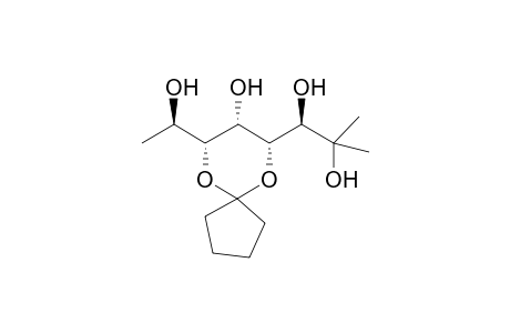 4,6-O-Cyclopentylidene-D-gluco-octan-2,3,5,7-tetraol