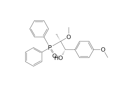 Benzenemethanol, .alpha.-[1-(diphenylphosphinyl)-1-methoxyethyl]-4-methoxy-, (R*,S*)-