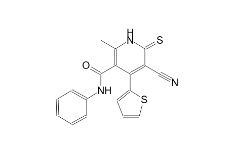 3-pyridinecarboxamide, 5-cyano-1,6-dihydro-2-methyl-N-phenyl-4-(2-thienyl)-6-thioxo-