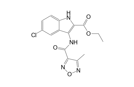 ethyl 5-chloro-3-{[(4-methyl-1,2,5-oxadiazol-3-yl)carbonyl]amino}-1H-indole-2-carboxylate