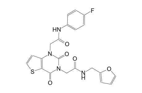 1-[3-(4-fluorophenyl)-2-oxopropyl]-3-[4-(furan-2-yl)-2-oxobutyl]-1H,2H,3H,4H-thieno[3,2-d]pyrimidine-2,4-dione