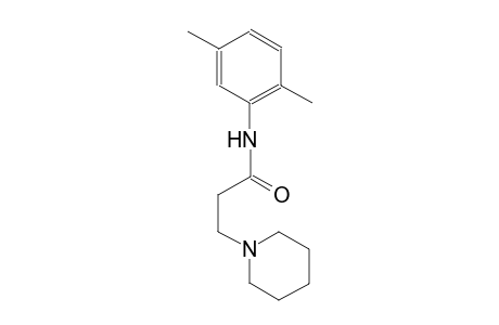1-piperidinepropanamide, N-(2,5-dimethylphenyl)-