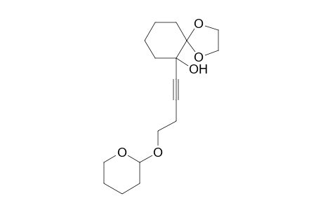 6-[4-(Tetrahydro-pyran-2-yloxy)-but-1-ynyl]-1,4-dioxa-spiro[4.5]decan-6-ol