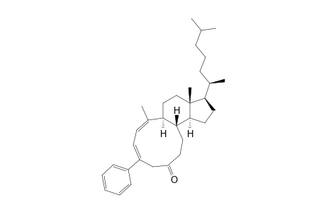 3-Phenyl-5,10-secocholesta-1(10),2-dien-5-one