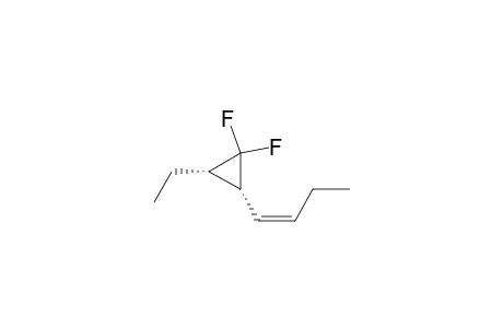 (2R,3S)-2-[(Z)-but-1-enyl]-3-ethyl-1,1-bis(fluoranyl)cyclopropane