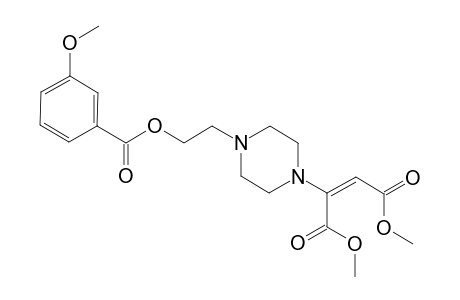 1-[2-(3-Methoxybenzoyloxyl)eth-1-yl]-4-[(E)-1,2-(dimethoxycarbonyl)ethen-1-yl]piperazine