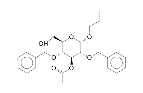 Allyl-2,4-di-O-benzyl-3-O-acetyl-a-d-glucopyranoside